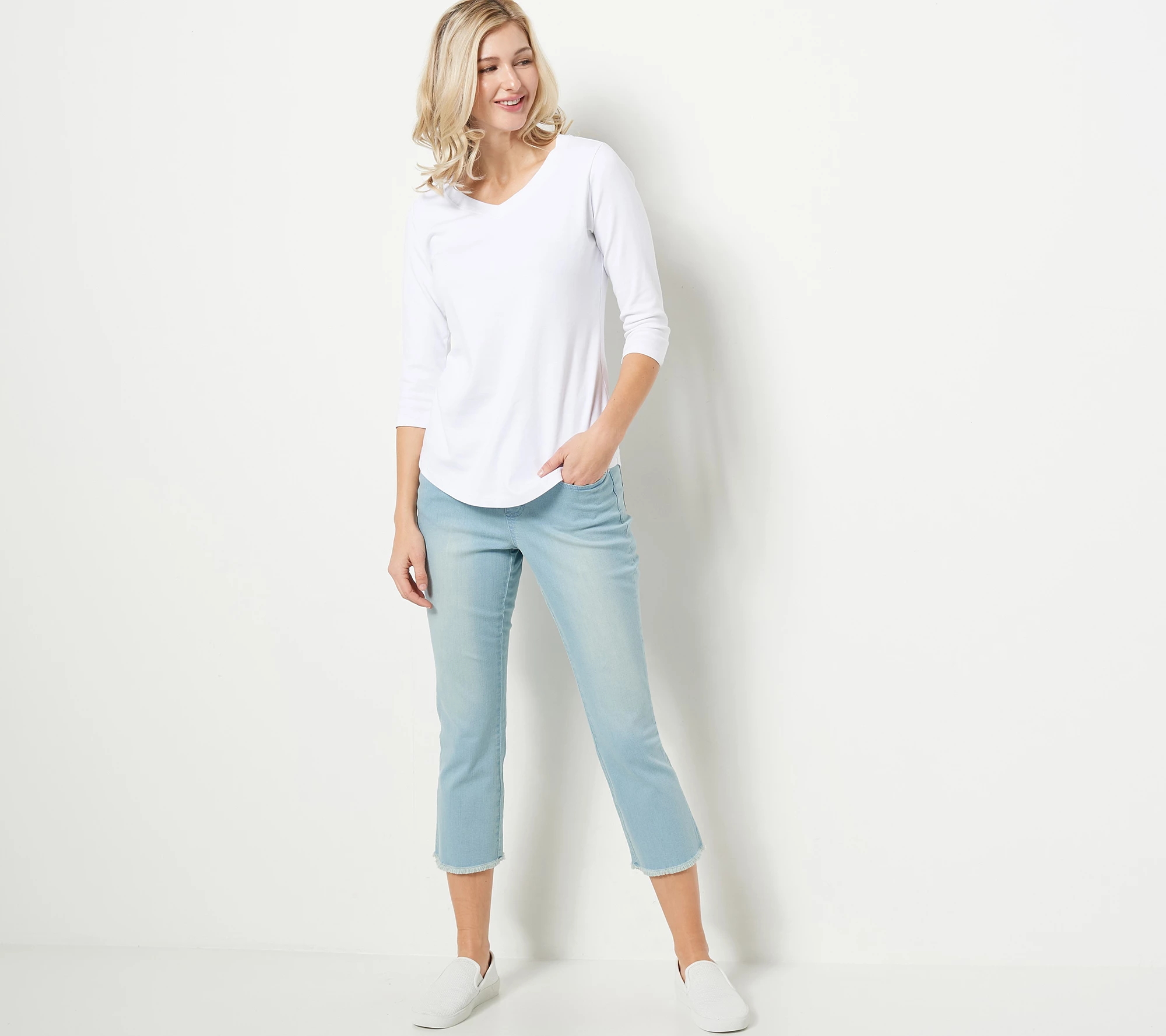 "As Is" Belle by Kim Gravel Regular TripleLuxe Denim Jeans