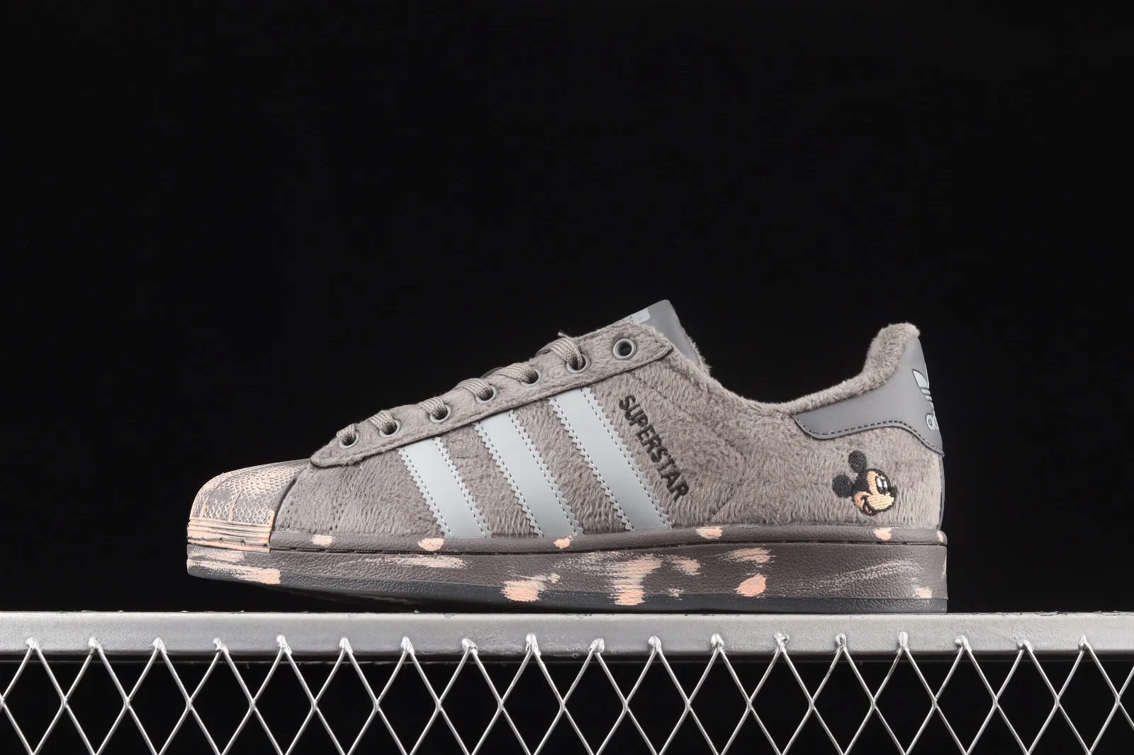 Adidas Originals Superstar Corduroy Mickey Grey Core Black FZ5566