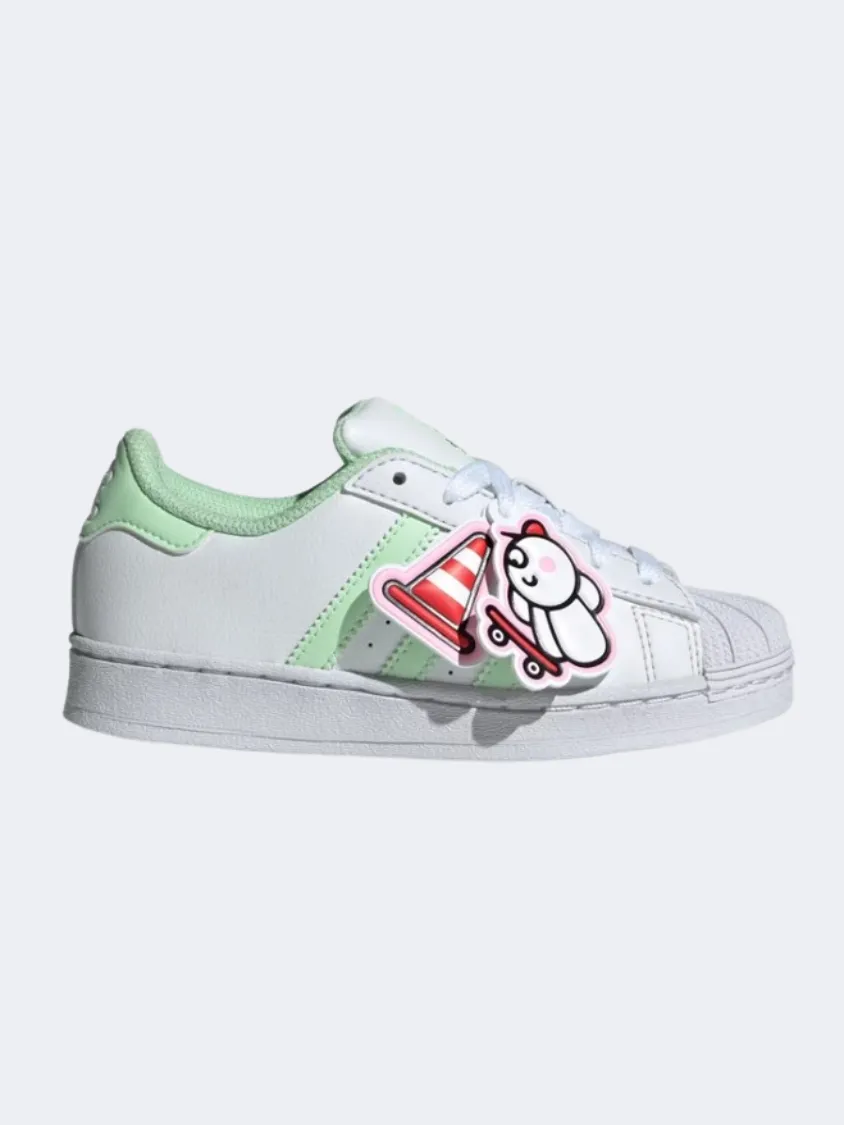 Adidas Superstar James Jarvis Girls Originals Shoes White/Green Spark