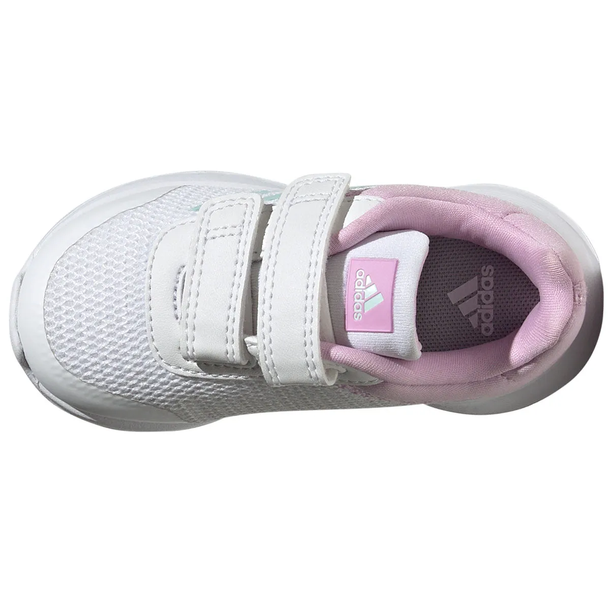 adidas Tensaur Run 2.0 CF Infant Trainers - Girls - White/Semi Flash Aqua/Bliss Lilac