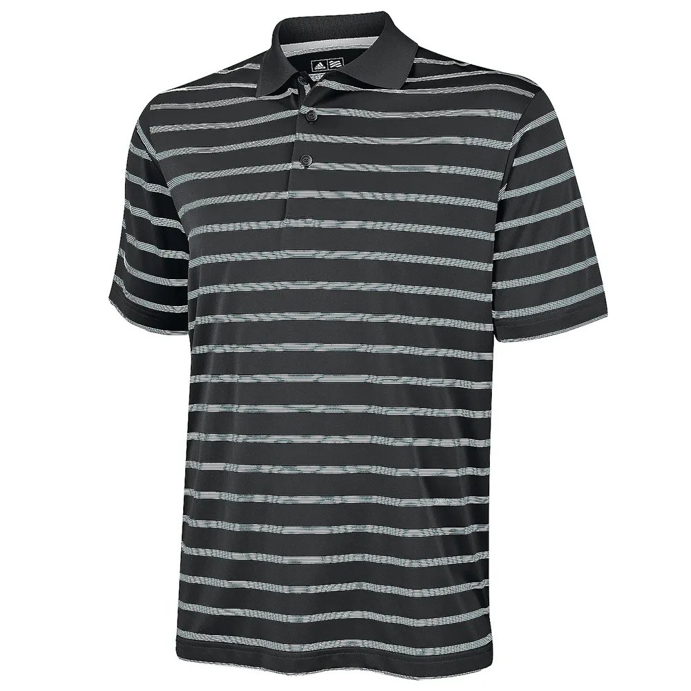 Adidas Textured Stripe Polo Shirt