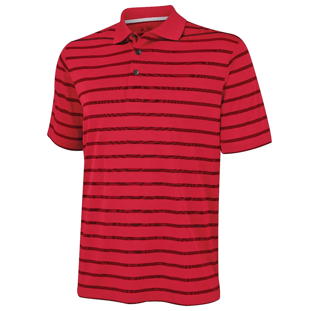 Adidas Textured Stripe Polo Shirt