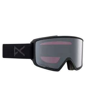 Anon M3 Low Bridge Fit Snow Goggles + Bonus Lens + MFI - Smoke / Perceive Sunny Onyx | Snow Goggles Men's | Snow Skiers Ware