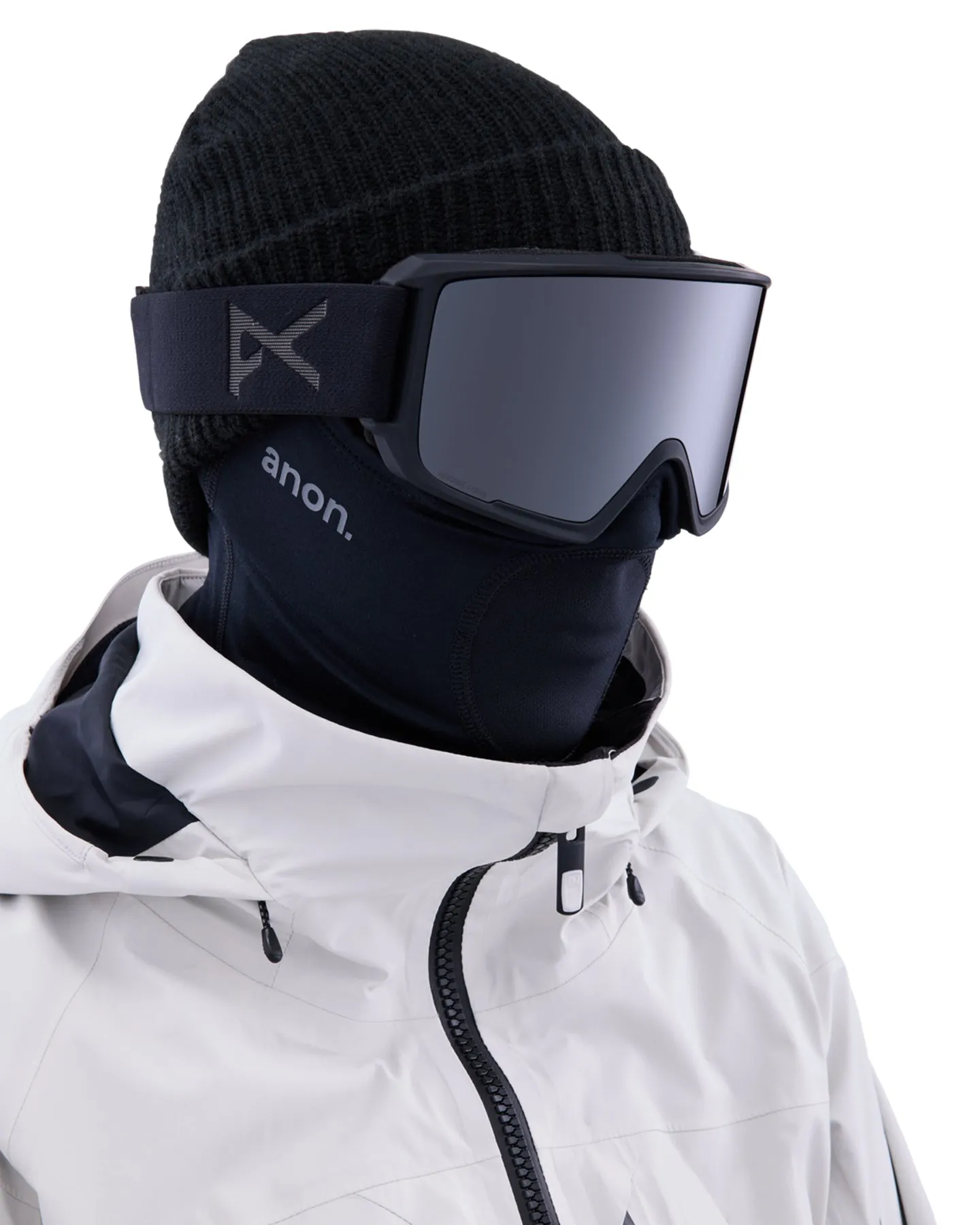 Anon M3 Low Bridge Fit Snow Goggles + Bonus Lens + MFI - Smoke / Perceive Sunny Onyx | Snow Goggles Men's | Snow Skiers Ware