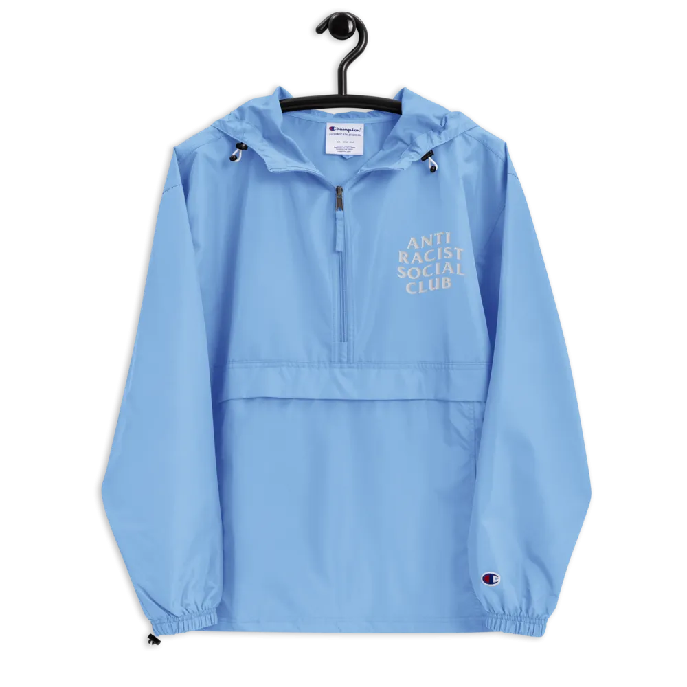 Anti Racist Social Club Embroidered Champion Pullover Jacket