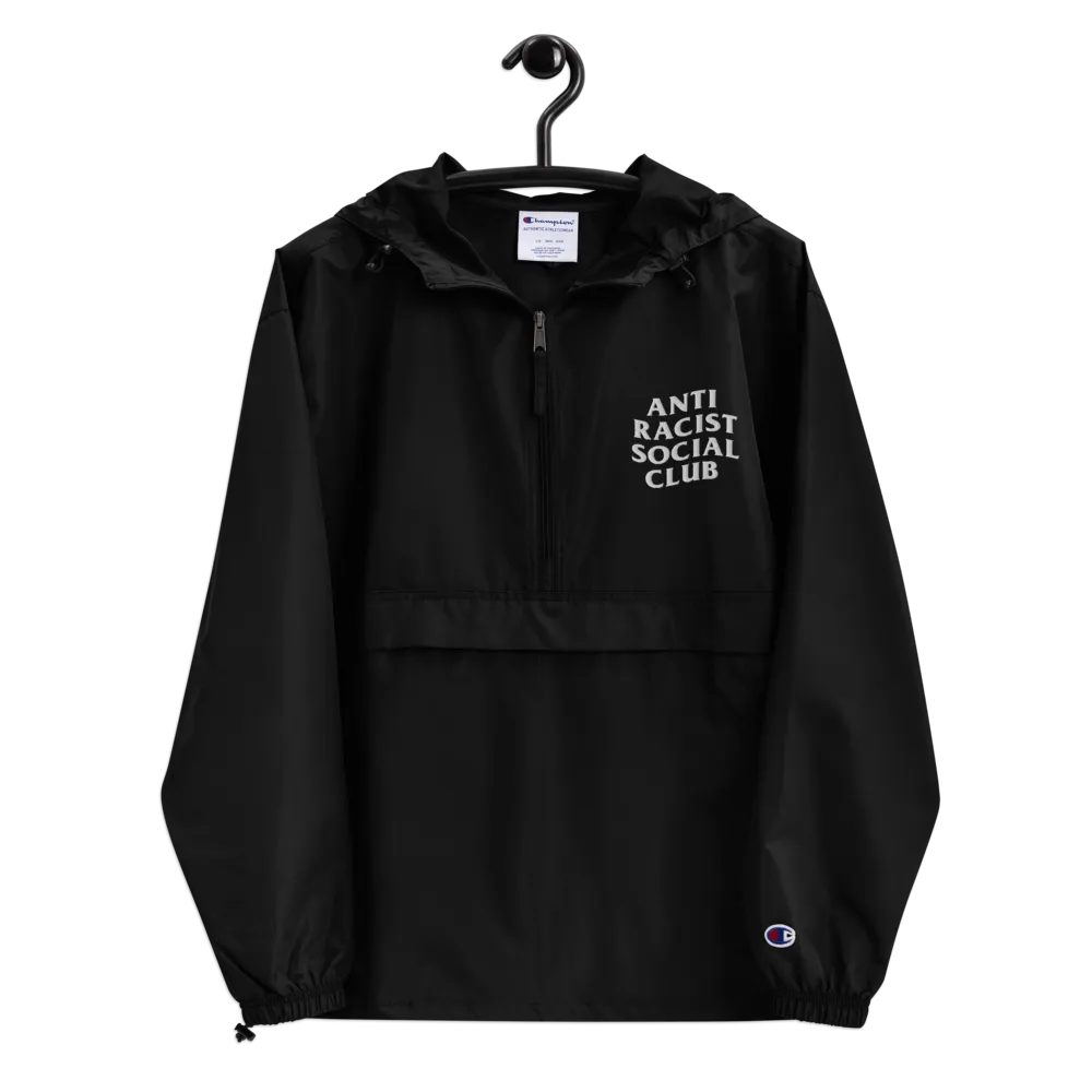 Anti Racist Social Club Embroidered Champion Pullover Jacket