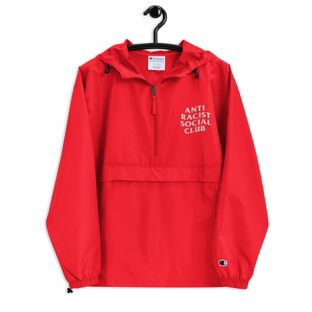 Anti Racist Social Club Embroidered Champion Pullover Jacket