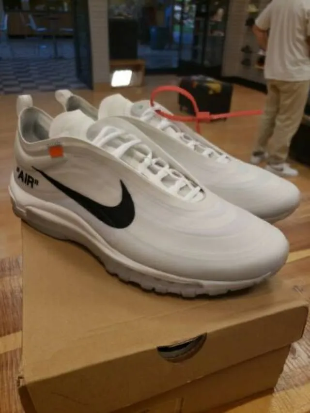 Authentic off-white x nike air max 97 size 13 white