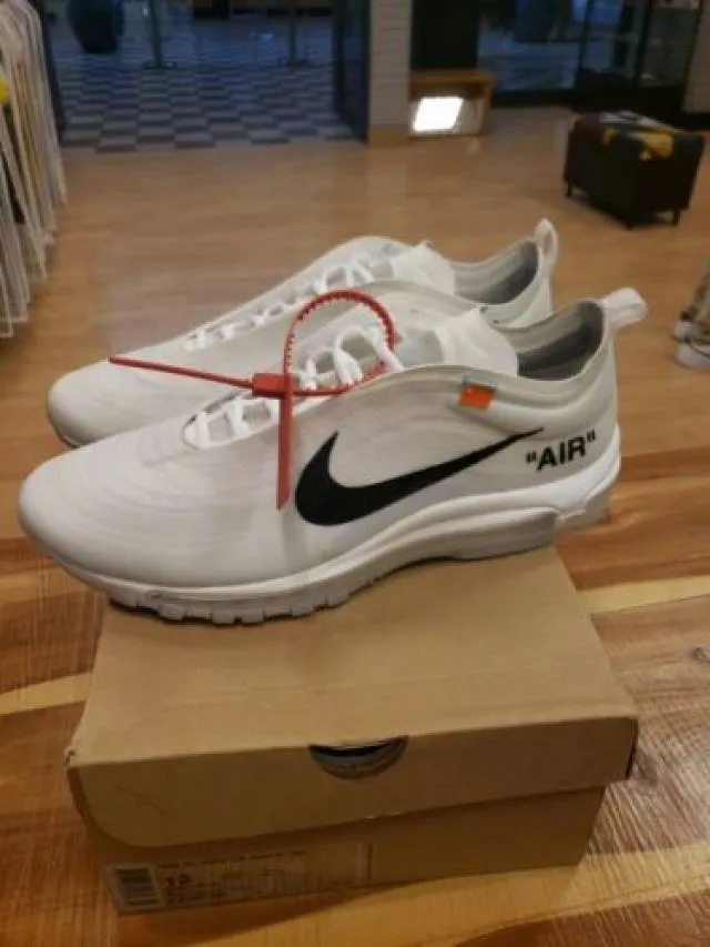 Authentic off-white x nike air max 97 size 13 white