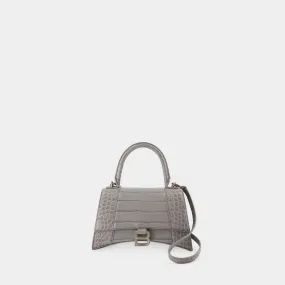 Balenciaga  Hourglass Tote S - Balenciaga - Leather - Grey