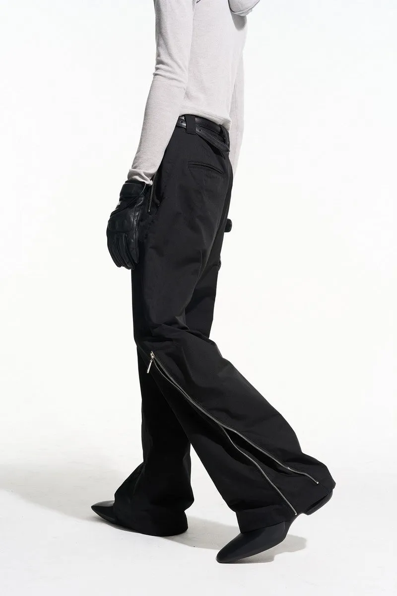 BNP Wide Zipper Casual Pants