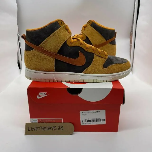 Brand New Nike Dunk High "Dark Russet / Curry" Size 12 D...