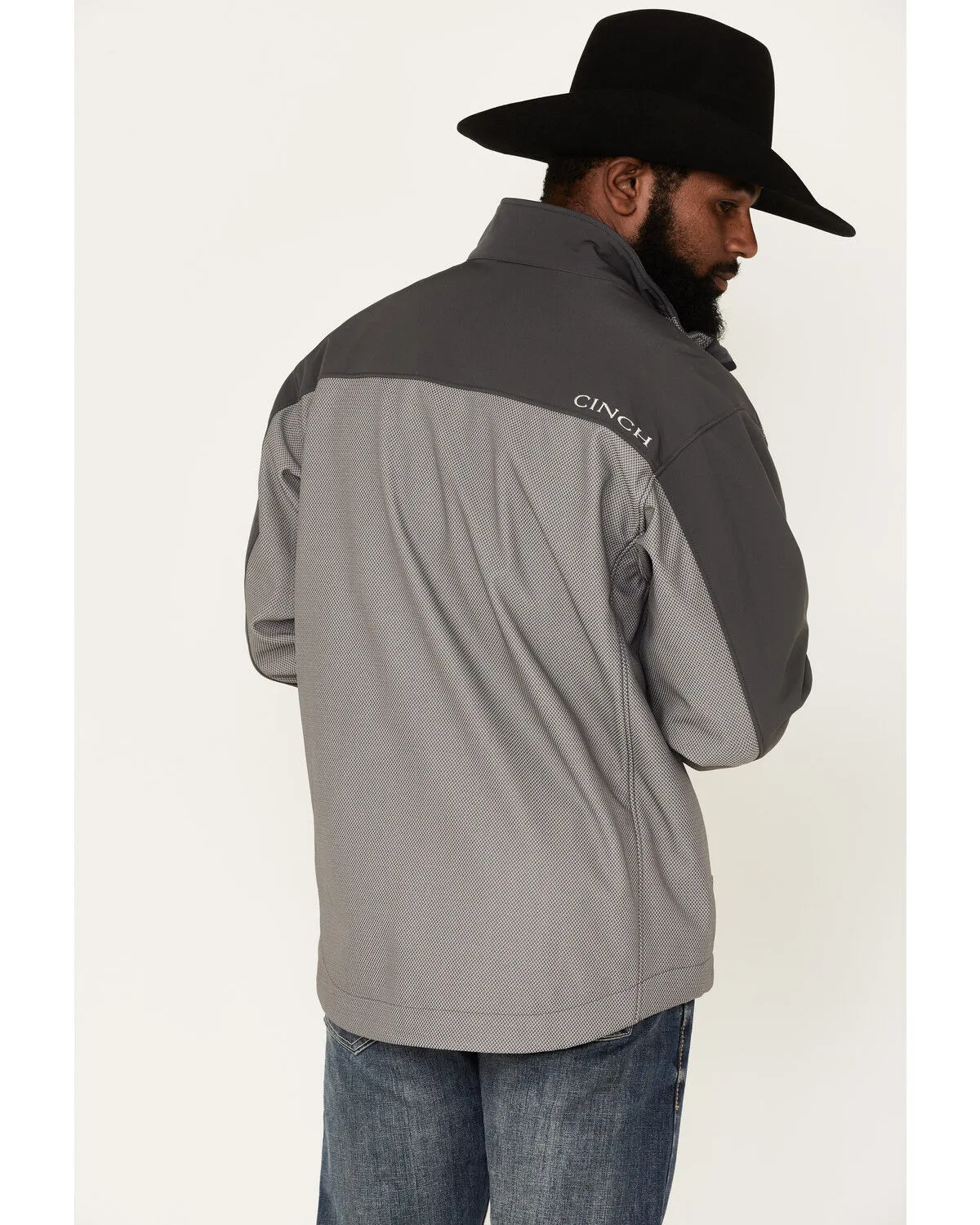 Cinch Men's Textured Logo Concealed Carry Softshell Jacket