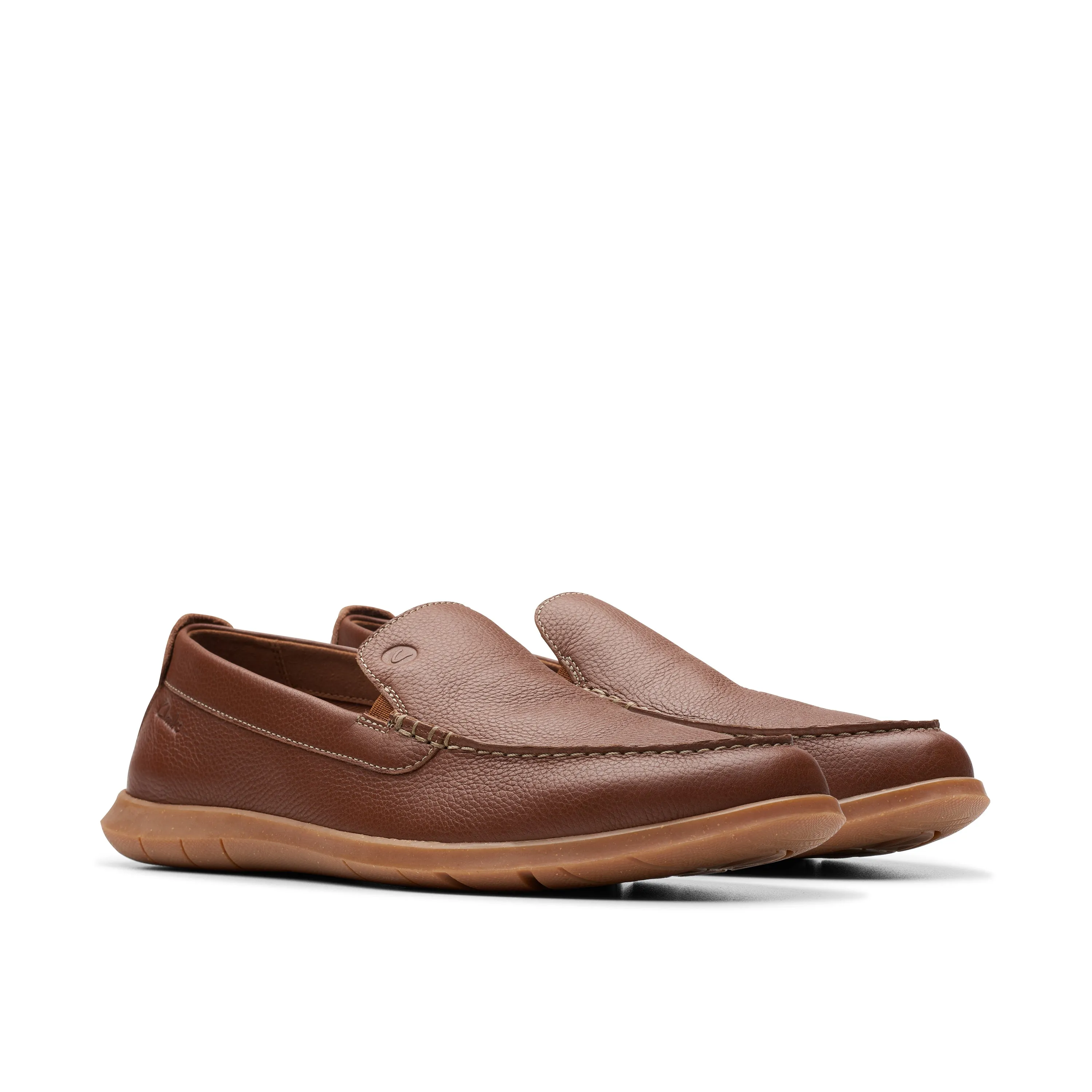 Clarks Flexway Step Leather Light Brown