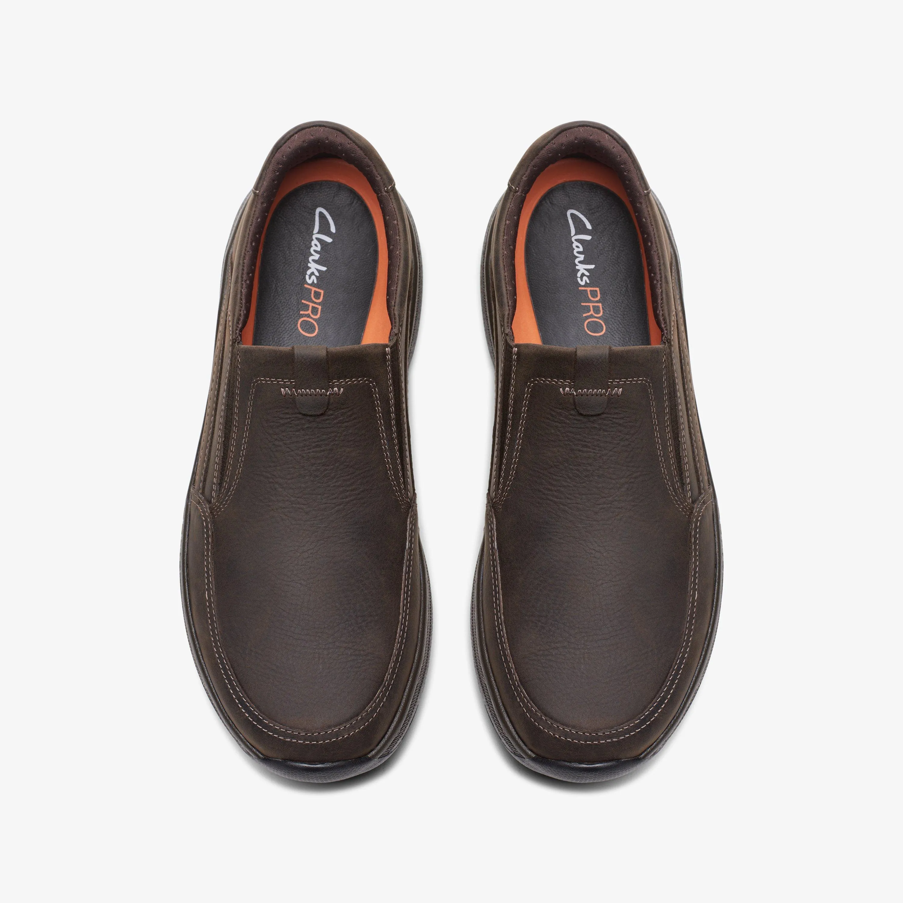 Clarks Pro Step Dark Brown Tumbled