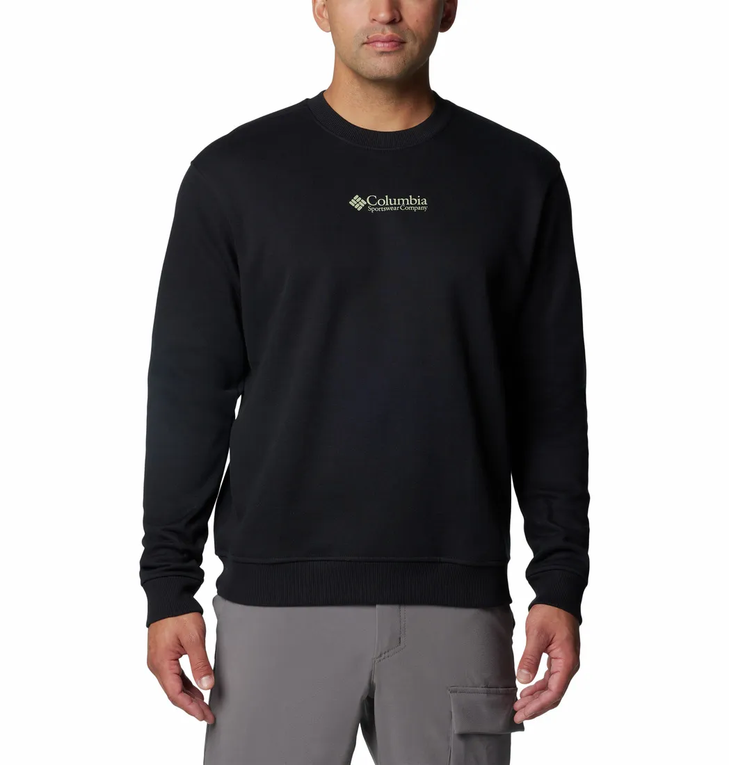 Columbia Men's Meridian Creek Crew Black, Csc Center Chest | Buy Columbia Men's Meridian Creek Crew Black, Csc Center 