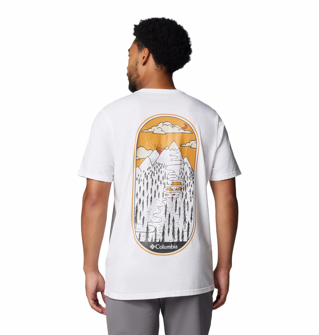 Columbia Men's Rockaway River Graphic SS Tee White/Winding Wonder | Buy Columbia Men's Rockaway River Graphic SS Tee W