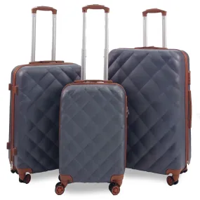 CourtlandSet of 3 Hard Shell Grey Suitcase