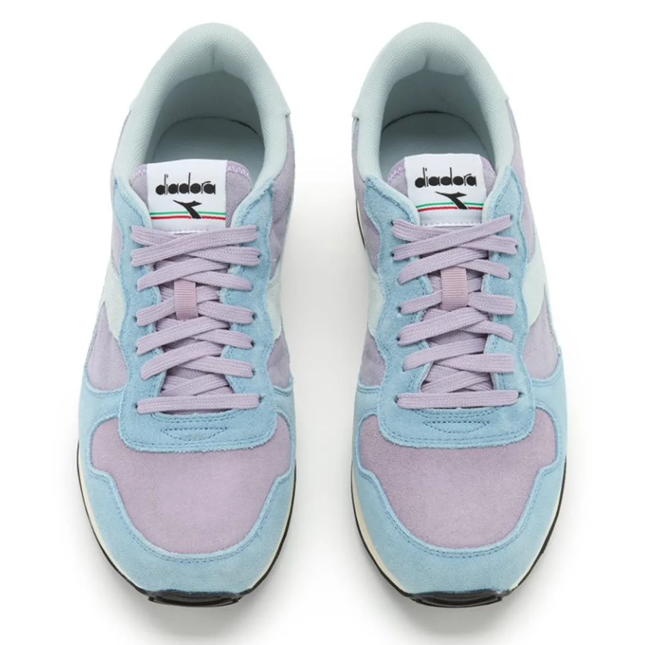 Diadora Women Camaro Suede Trainers Lavender Gray / Stone Blue