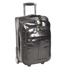 Exclusive Leather Cabin Suitcase Tokyo Black