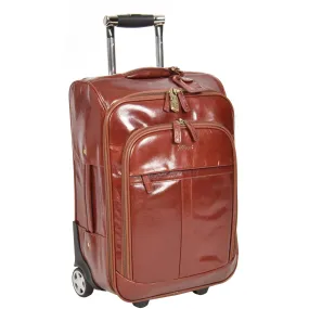 Exclusive Leather Cabin Suitcase Tokyo Cognac