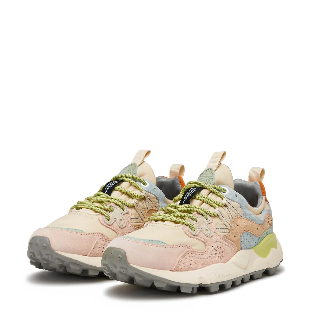 Flower Mountain Womens Yamano 3 Trainers Pink / Beige