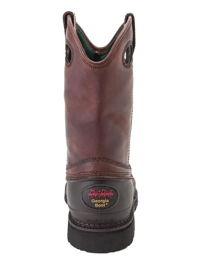 Georgia Boot Muddog Pull-On Steel Toe Work Boot G5655