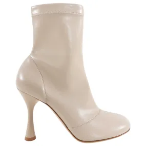 Gianvito Rossi Beige Stretch Leather Ankle Boot - 37