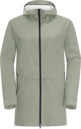 Jack Wolfskin Women's Mainkai Long Jacket Mint Leaf | Buy Jack Wolfskin Women's Mainkai Long Jacket Mint Leaf here | O