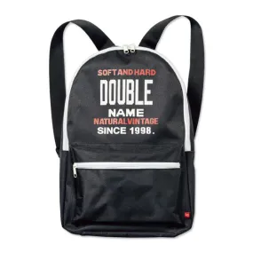 Japanese magazine gift Double Name Black Backpack