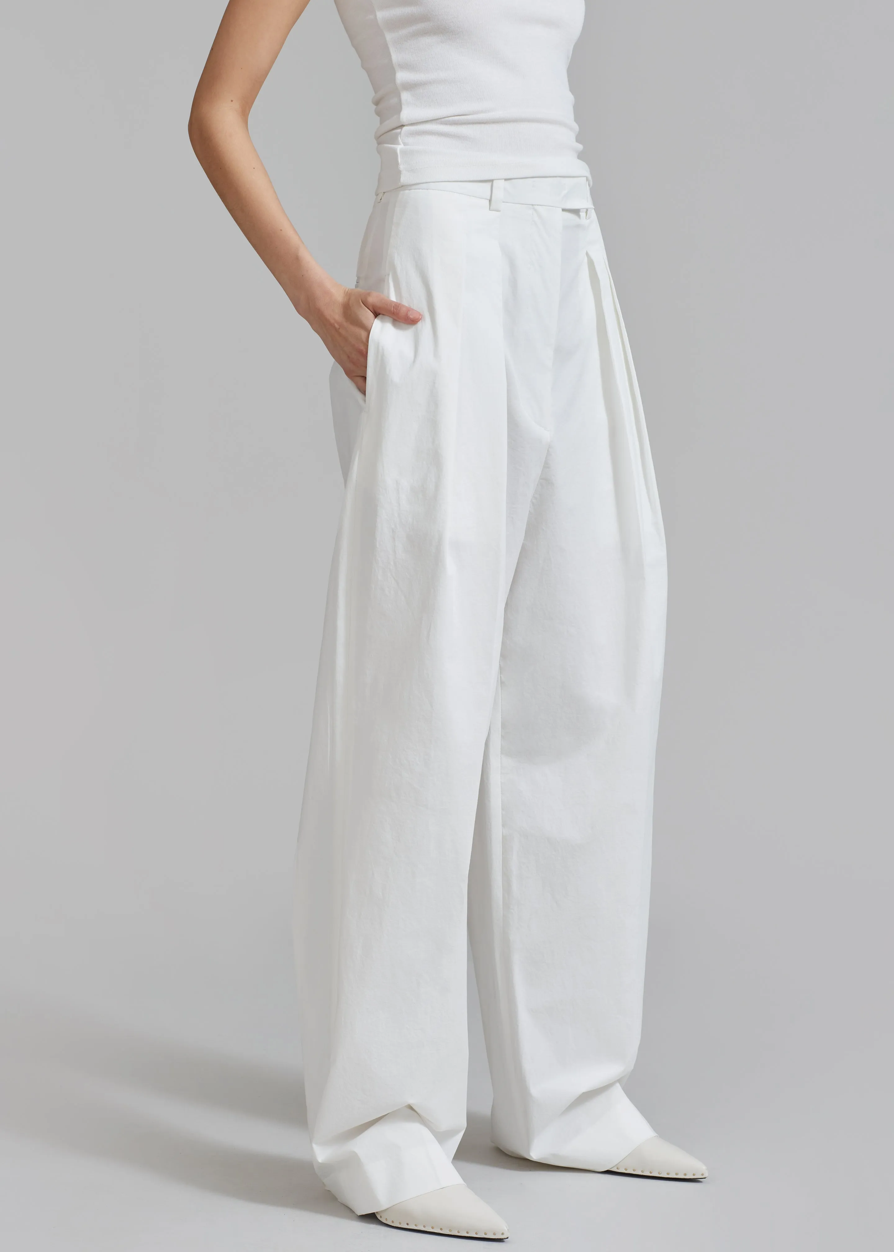 Jayden Wide Pants - White