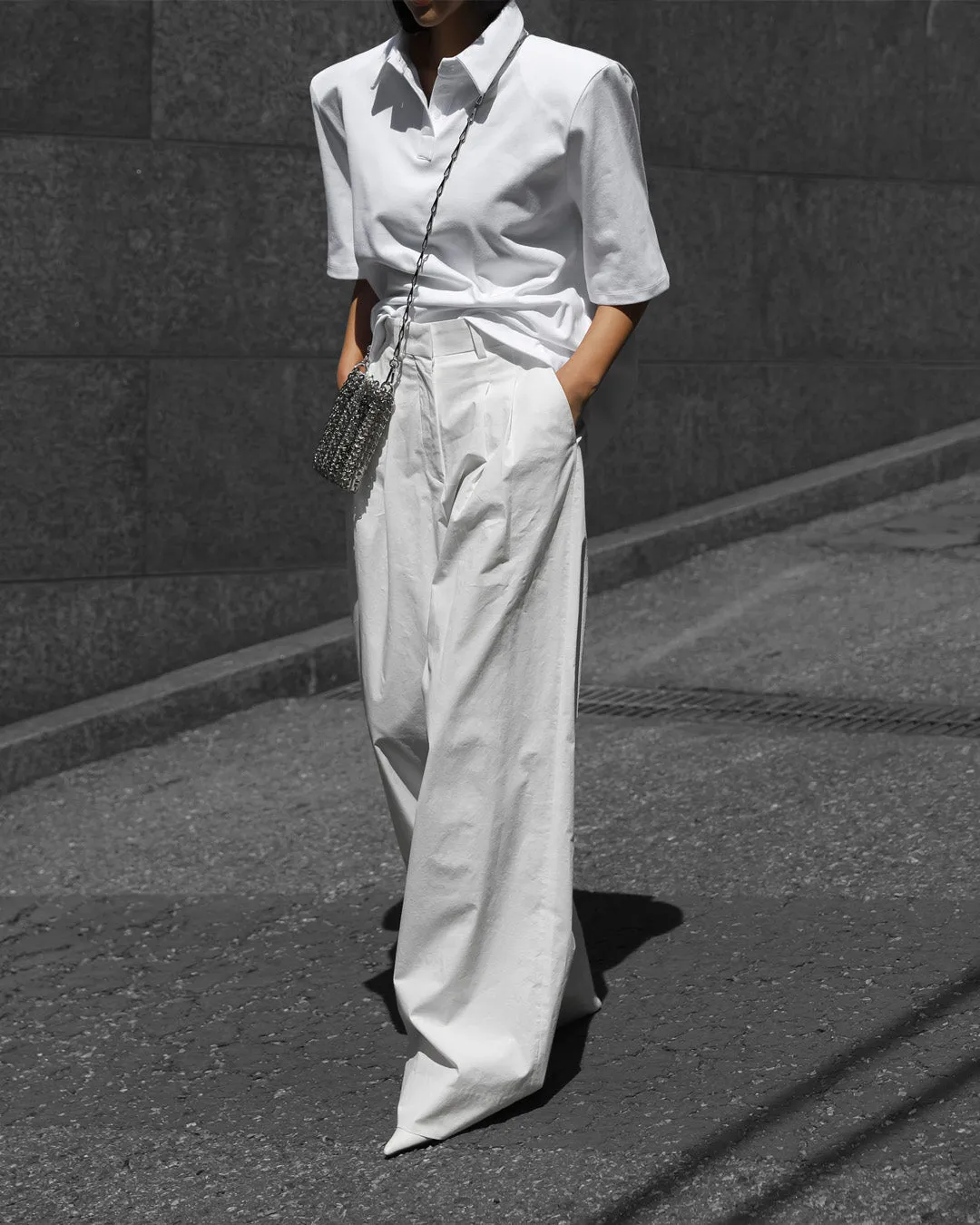 Jayden Wide Pants - White