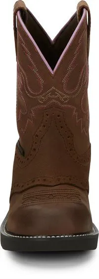 Justin Gypsy Women’s 8” Wanette Work Boot - Round Steel Toe