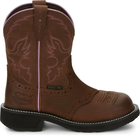 Justin Gypsy Women’s 8” Wanette Work Boot - Round Steel Toe