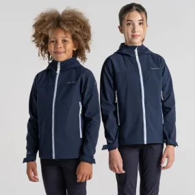 Kid's Landon Softshell Hooded Jacket - Blue Navy | Craghoppers UK