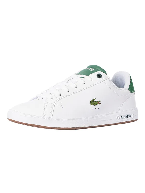 Lacoste Graduate Pro 123 2 SMA Leather Trainers - White/Gum