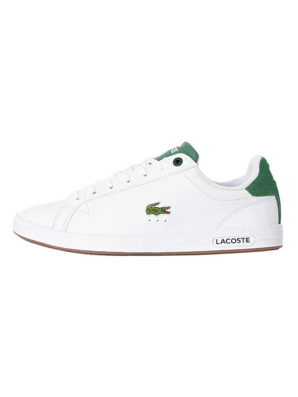 Lacoste Graduate Pro 123 2 SMA Leather Trainers - White/Gum