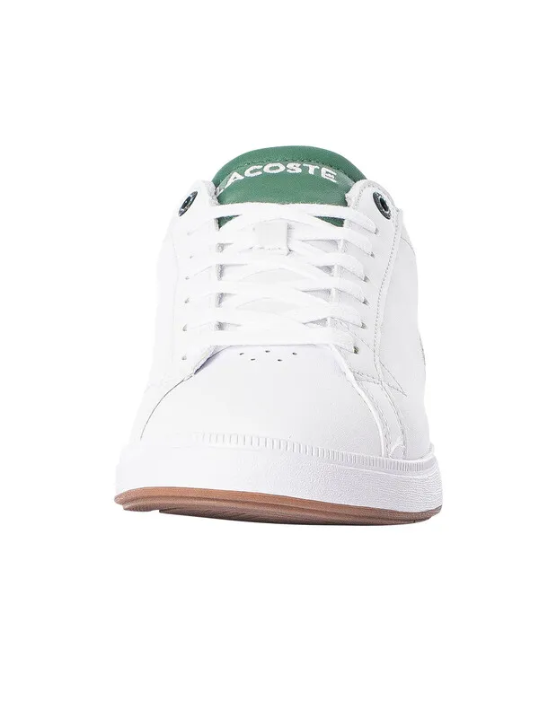 Lacoste Graduate Pro 123 2 SMA Leather Trainers - White/Gum