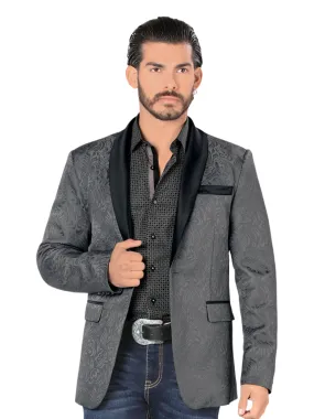 Lamasini Floral Jacquard Dress Jacket for Men 'Lamasini' - ID: 35203