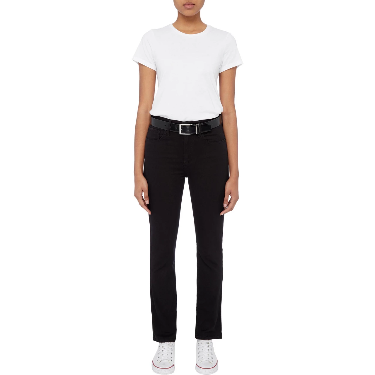 LEVIS The Sustainable Edit 724™ High Rise Straight Leg Jeans - Black Sheep