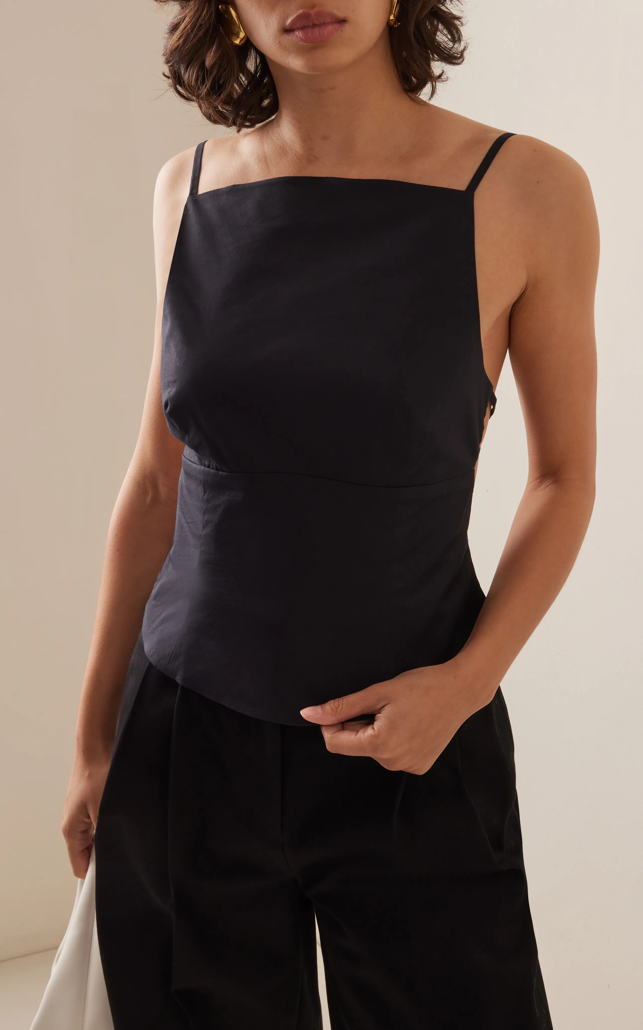 Marlies Grace Exclusive Mer Sleeveless Organic Cotton-Blend Top