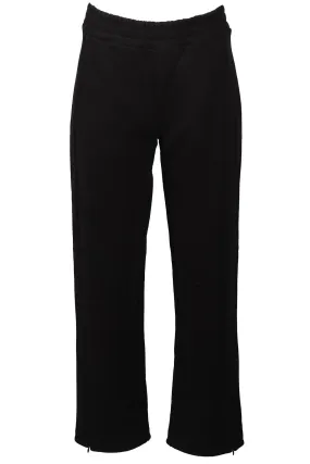 ME+EM BLACK COTTON BLEND STRAIGHT LEG PANTS UK 8