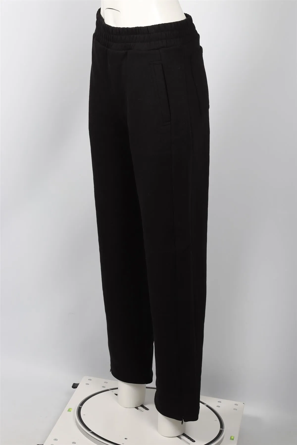 ME+EM BLACK COTTON BLEND STRAIGHT LEG PANTS UK 8