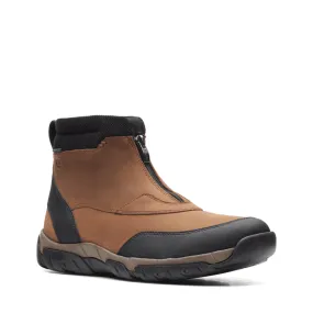 Men’s Clarks Grove Zip Boot Waterproof – Dark Tan