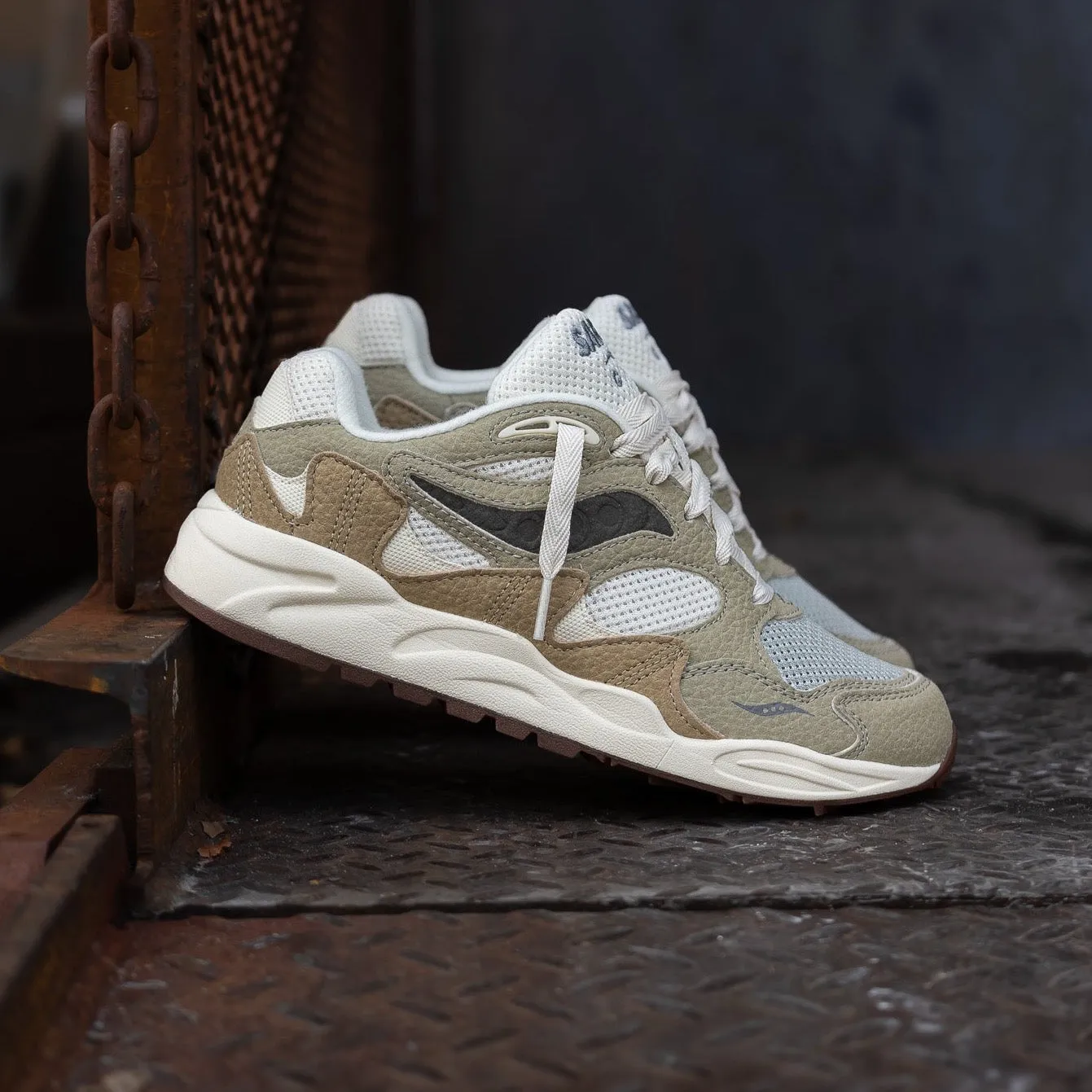 Mens Saucony Grid Shadow 2 (Sand/Sage)