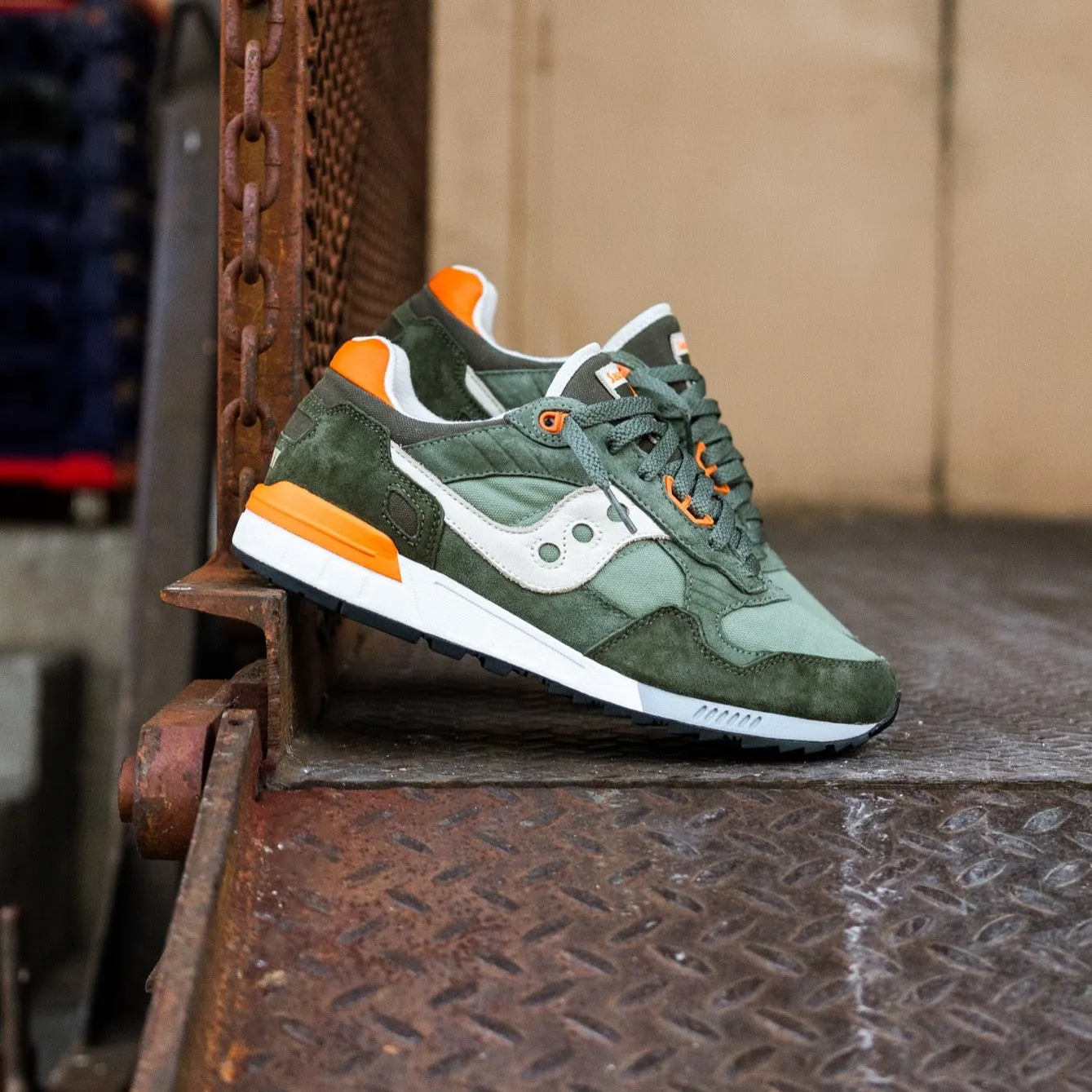 Mens Saucony Shadow 5000 (Forest/Orange)