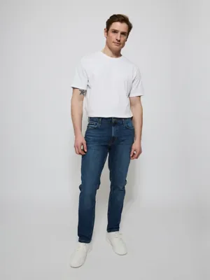 Mid Wash Slim Fit Jeans With Stretch | Men | George at ASDA