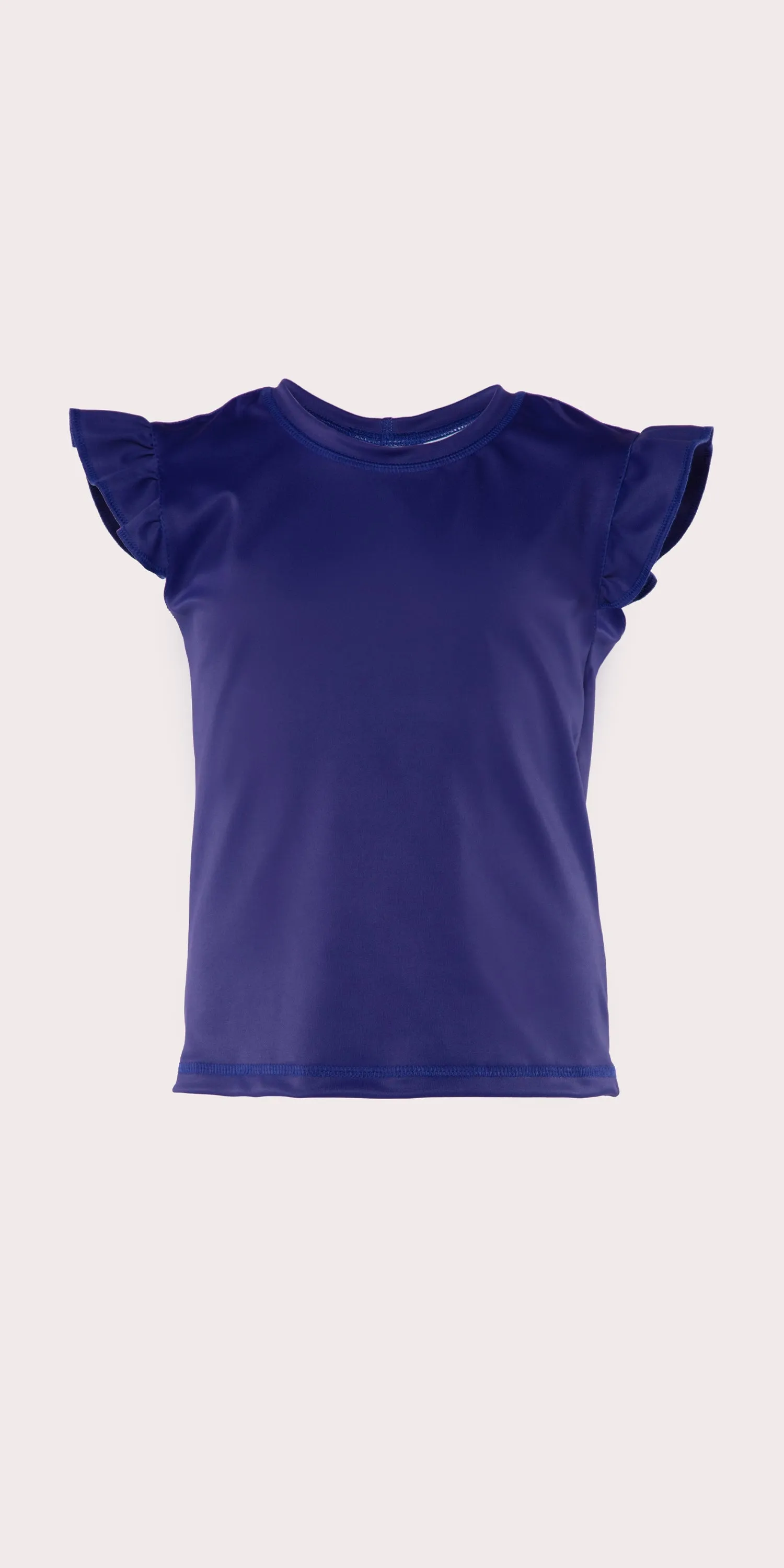 Midnight Blue - Kids Ruffle Sleeveless Top [Final Sale]