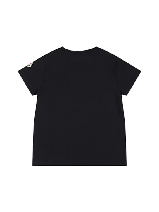 Moncler   Crystal logo cotton t-shirt 