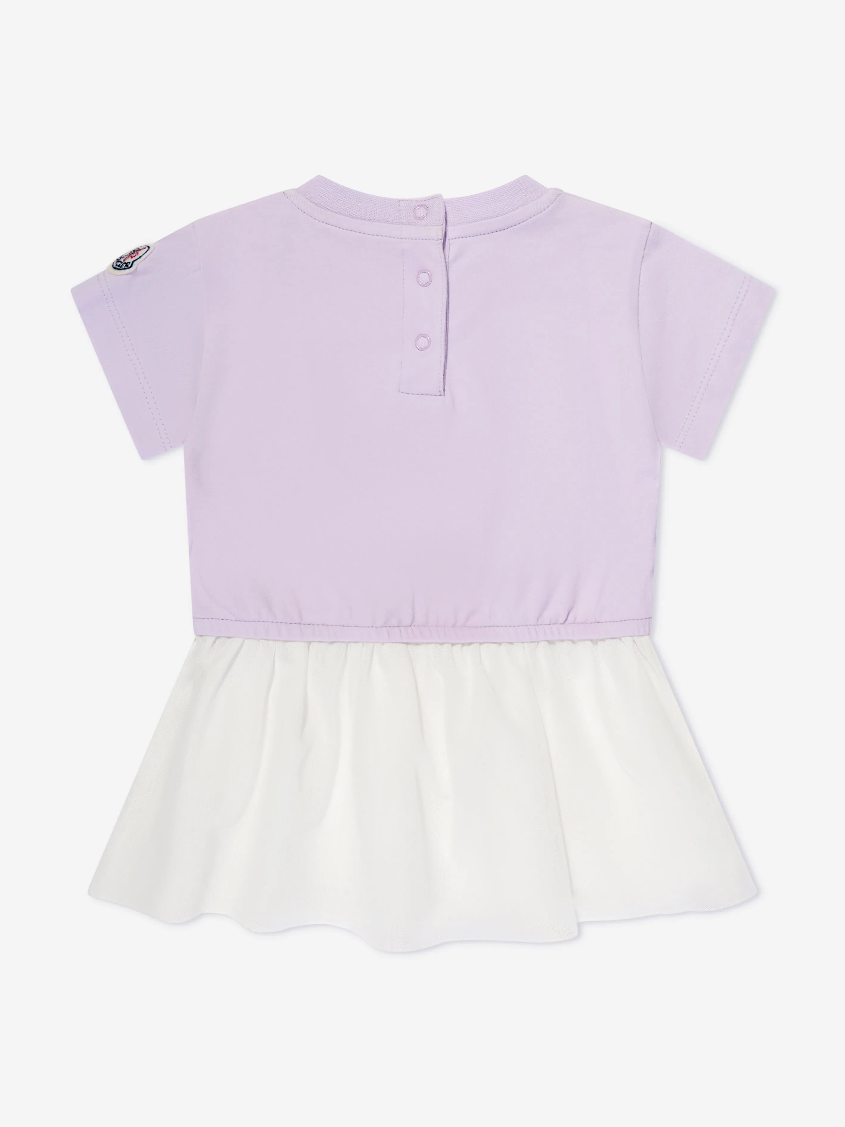 Moncler Enfant Baby Girls Logo T-Shirt Dress in Purple